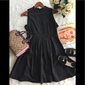 COINCIDENCE & CHANCE Gray Floral Open Back Dress